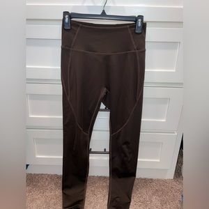 Buffbunny brown pocket legging, size medium